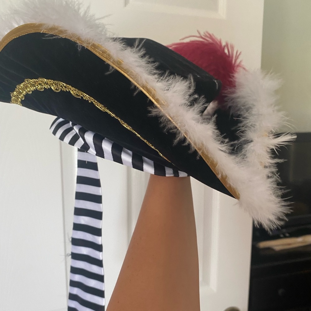 Pirate hat toddler size for Captain Hook Costume